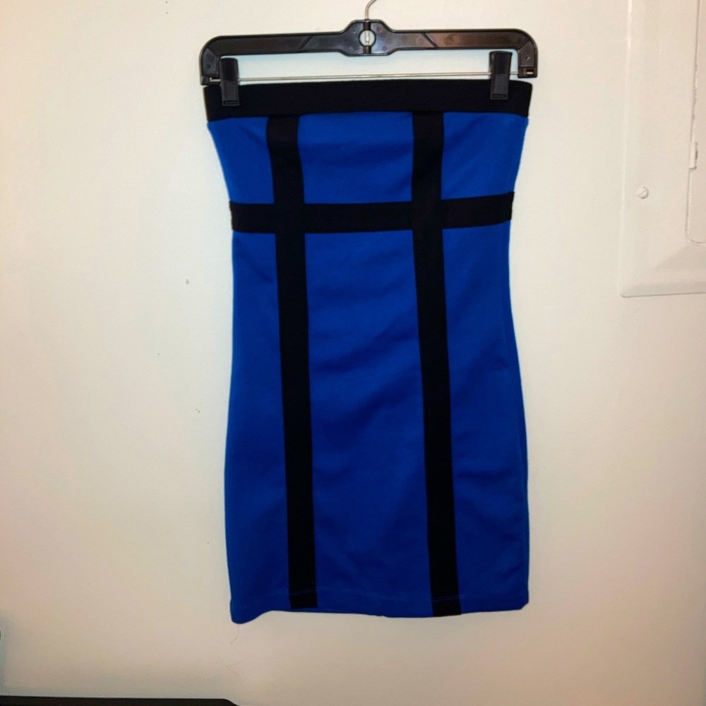 Women’s blue tube top dress small $20